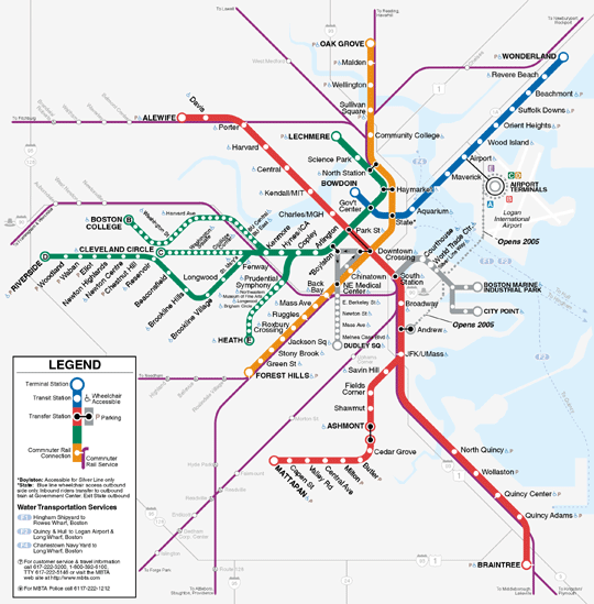 mbta subway map